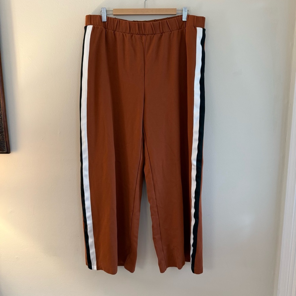 Universal Standard, lovely pants with side stripe.  Size M - Picture 3 of 5